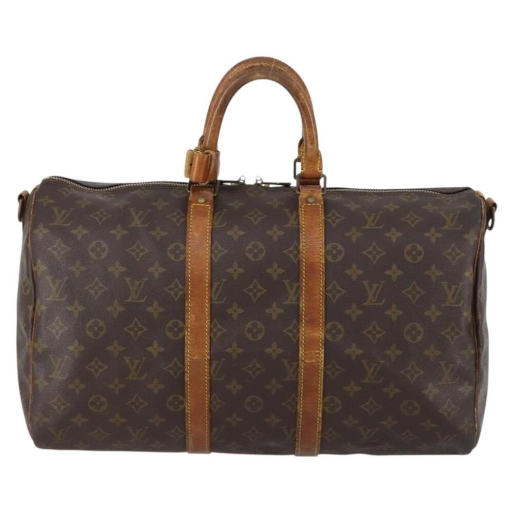 LOUIS VUITTON Monogram Keepall Bandouliere 45 Boston Bag M41418 LV Auth 153159 - Picture 13 of 16